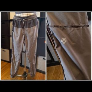 lululemon grey and black athletic pants